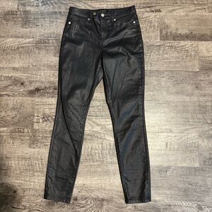 Banana Republic Pants Women’s 26 Black Shiny High Rise Skinny